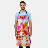 Grunge kleur dot textuur achtergrond schort (Gedragen)