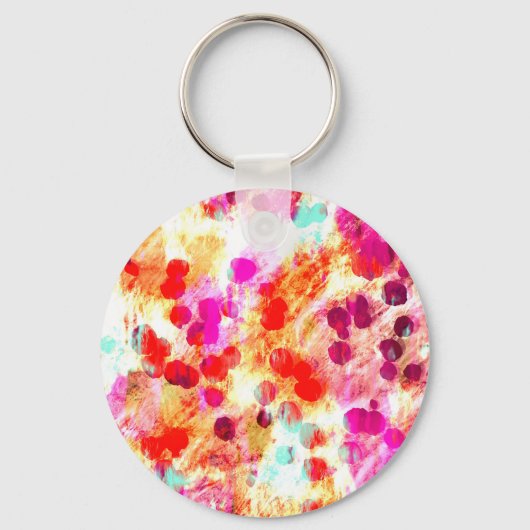 Grunge kleur dot textuur achtergrond sleutelhanger (Voorkant)