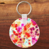 Grunge kleur dot textuur achtergrond sleutelhanger (Achterkant)