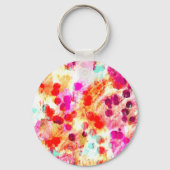 Grunge kleur dot textuur achtergrond sleutelhanger (Achterkant)