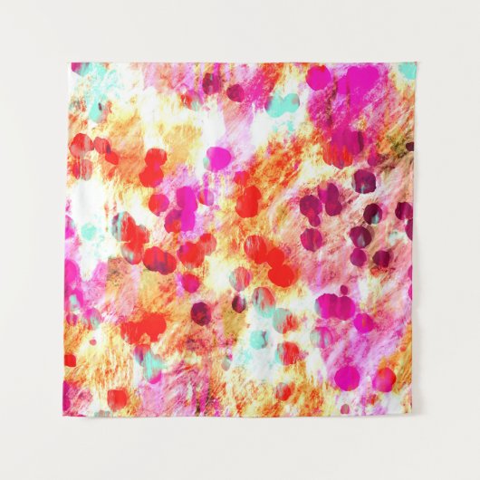 Grunge kleur dot textuur achtergrond wandkleed (Voorkant)