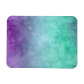 Grunge kleuren - Turquoise & Paars Magneet (Horizontaal)