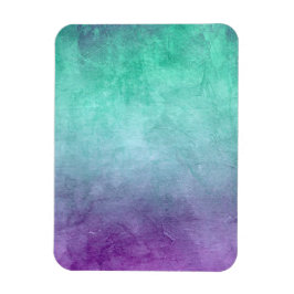 Grunge kleuren - Turquoise & Paars Magneet