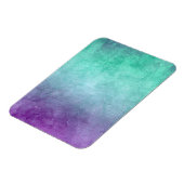 Grunge kleuren - Turquoise & Paars Magneet (Linkerzijde)