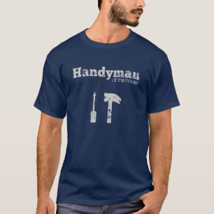 Grunge klusjesman van het huis t-shirt