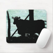 Grunge Koe Silhouet Muismat (Met muis)