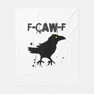 Grunge koffie F Caw F Kraai Humor Creativ Stijl Fleece Deken