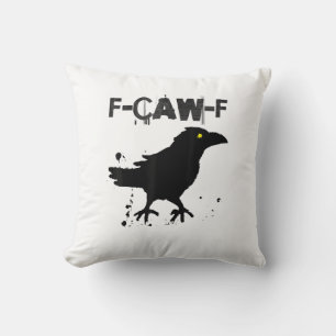 Grunge koffie F Caw F Kraai Humor Creativ Stijl Kussen