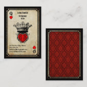 Grunge Koningin van Harten Visitekaartje (Voorkant / Achterkant)