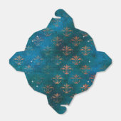Grunge Koper Patina en Turquoise Fleur de Lis Bedankdoosjes (Uitgevouwen)