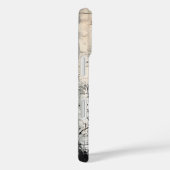 Grunge krant Bird Collage Scrapbook Monogram Case-Mate iPhone Case (Achterkant / Rechts)