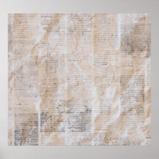 Grunge krant,  textuur collage poster (Voorkant)