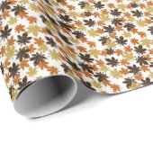 Grunge Leaf: Naadloos achtergrondpatroon. Cadeaupapier (Rol Hoek)