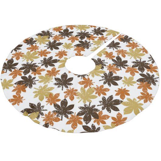 Grunge Leaf: Naadloos achtergrondpatroon. Kerstboom Rok (Gekanteld)