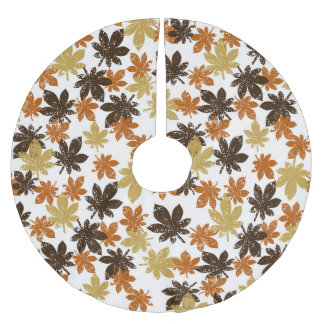 Grunge Leaf: Naadloos achtergrondpatroon. Kerstboom Rok