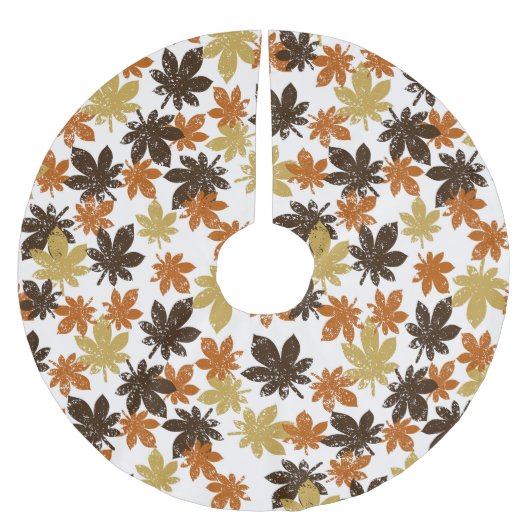 Grunge Leaf: Naadloos achtergrondpatroon. Kerstboom Rok (Voorkant)