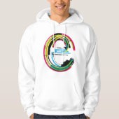 Grunge Letter E Alfabet Vet Kleurrijke Typografie Hoodie (Voorkant)