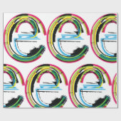 Grunge Letter E Cadeaupapier (Vlak)