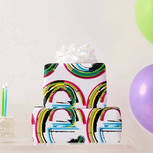 Grunge Letter E Cadeaupapier