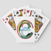 Grunge Letter E Pokerkaarten (Achterkant)