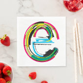 Grunge Letter E Servet