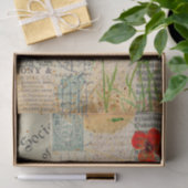 Grunge Letter Ephemera Tissuepapier (Geschenk)