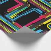 Grunge Letter to Bold Kleurrijke Stedelijke Typogr Cadeaupapier (Hoek)