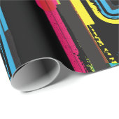 Grunge Letter to Bold Kleurrijke Stedelijke Typogr Cadeaupapier (Rol Hoek)