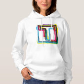 Grunge Letter to Bold Kleurrijke Stedelijke Typogr Hoodie (Voorkant)