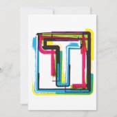 Grunge Letter to Bold Kleurrijke Stedelijke Typogr Kaart (Voorkant)