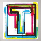 Grunge Letter to Bold Kleurrijke Stedelijke Typogr Poster (Voorkant)