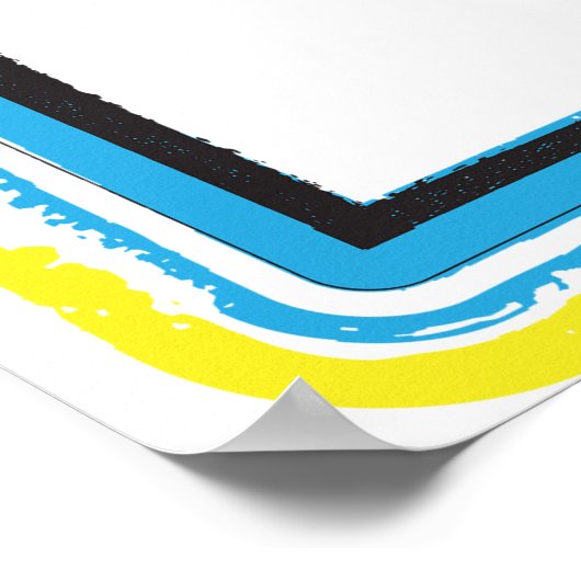 Grunge Letter to Bold Kleurrijke Stedelijke Typogr Poster (Hoek)