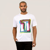 Grunge Letter to Bold Kleurrijke Stedelijke Typogr T-shirt (Voorkant volledig)