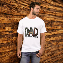 Grunge Letters "DAD" Man Myth Legend Gezegde Quote T-shirt