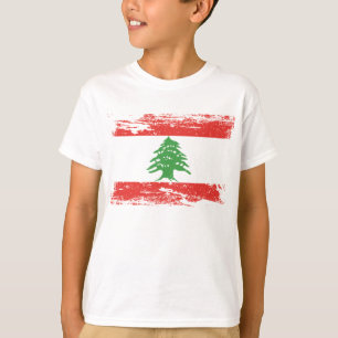 Grunge Libanon Vlag T-shirt