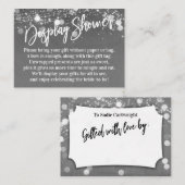 Grunge Lichten Geen Vrijgezellenfeest Grijs Informatiekaartje (Voorkant / Achterkant)