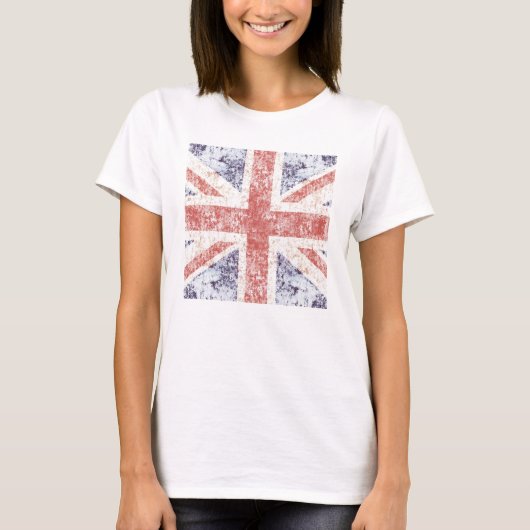 Grunge light Union Jack t-shirt (Voorkant)