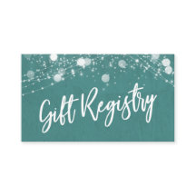 Grunge Lights Casual Script Blauwgroen Cadeauregis