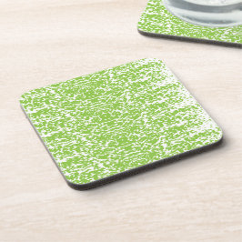 Grunge Lime Green Pattern - Summer Abstract Decor Bier Onderzetter