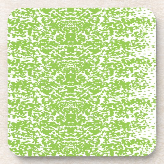 Grunge Lime Green Pattern - Summer Abstract Decor Bier Onderzetter (Voorkant)