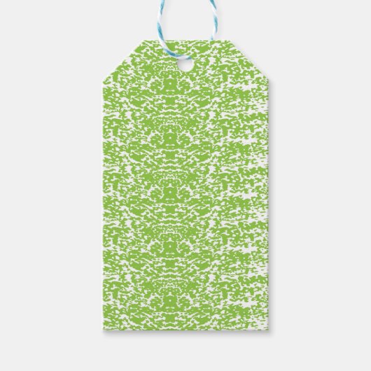 Grunge Lime Green Pattern - Summer Abstract Decor Cadeaulabel (Voorkant)
