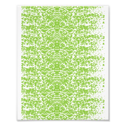 Grunge Lime Green Pattern - Summer Abstract Decor Foto Afdruk (Voorkant)