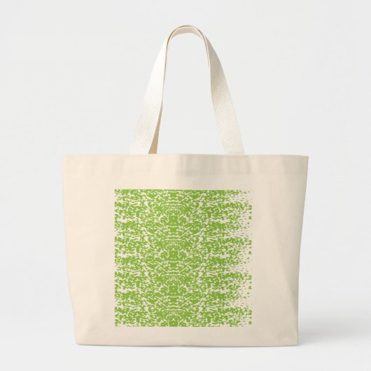 Grunge Lime Green Pattern - Summer Abstract Decor Grote Tote Bag (Voorkant)