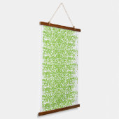 Grunge Lime Green Pattern - Summer Abstract Decor Hangend Wandkleed (Gebogen)