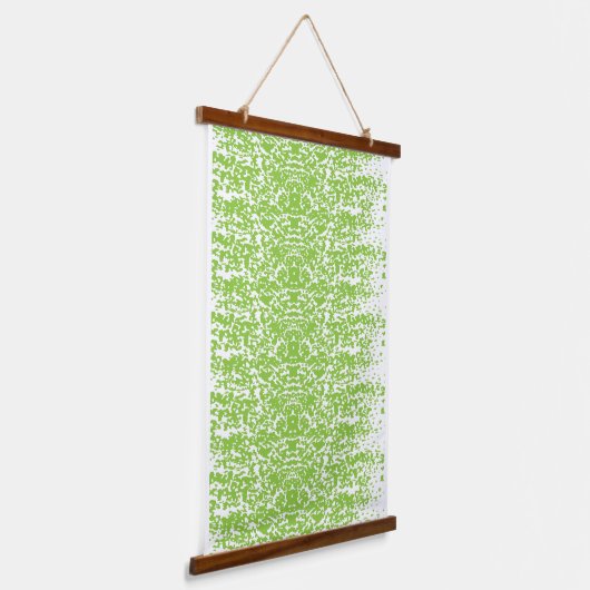 Grunge Lime Green Pattern - Summer Abstract Decor Hangend Wandkleed (Gebogen)