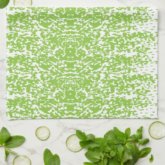 Grunge Lime Green Pattern - Summer Abstract Decor Theedoek (Gevouwen)