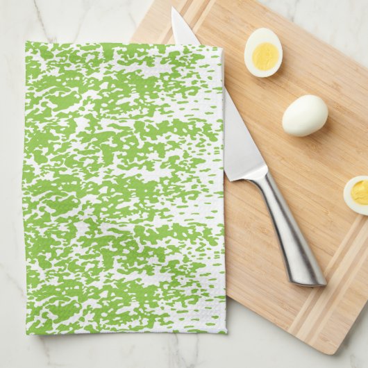 Grunge Lime Green Pattern - Summer Abstract Decor Theedoek (Quarter Fold)