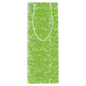 Grunge Lime Green Pattern - Summer Abstract Decor Wijn Cadeautas (Achterkant)