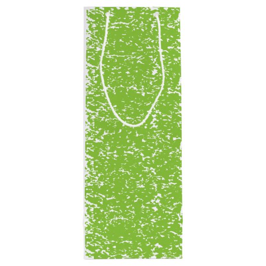 Grunge Lime Green Pattern - Summer Abstract Decor Wijn Cadeautas (Achterkant)