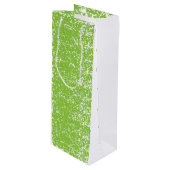 Grunge Lime Green Pattern - Summer Abstract Decor Wijn Cadeautas (Voorkant Gekanteld)